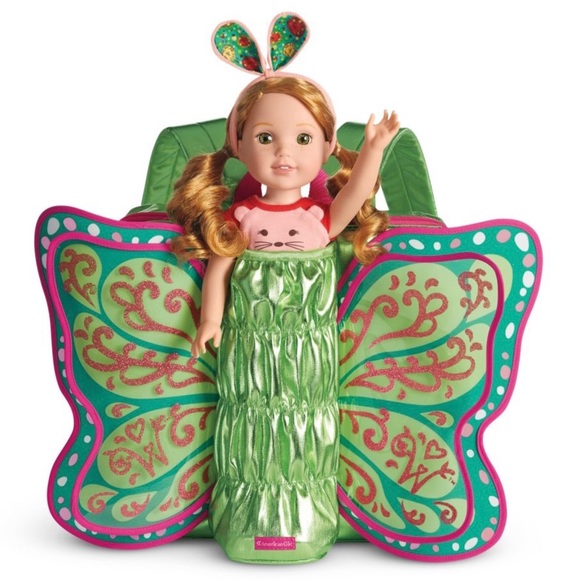 American Girl Accessories American Girl Green Glitter Flutter Wings